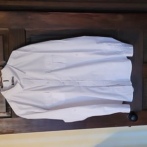 Mens casual white dress shirt